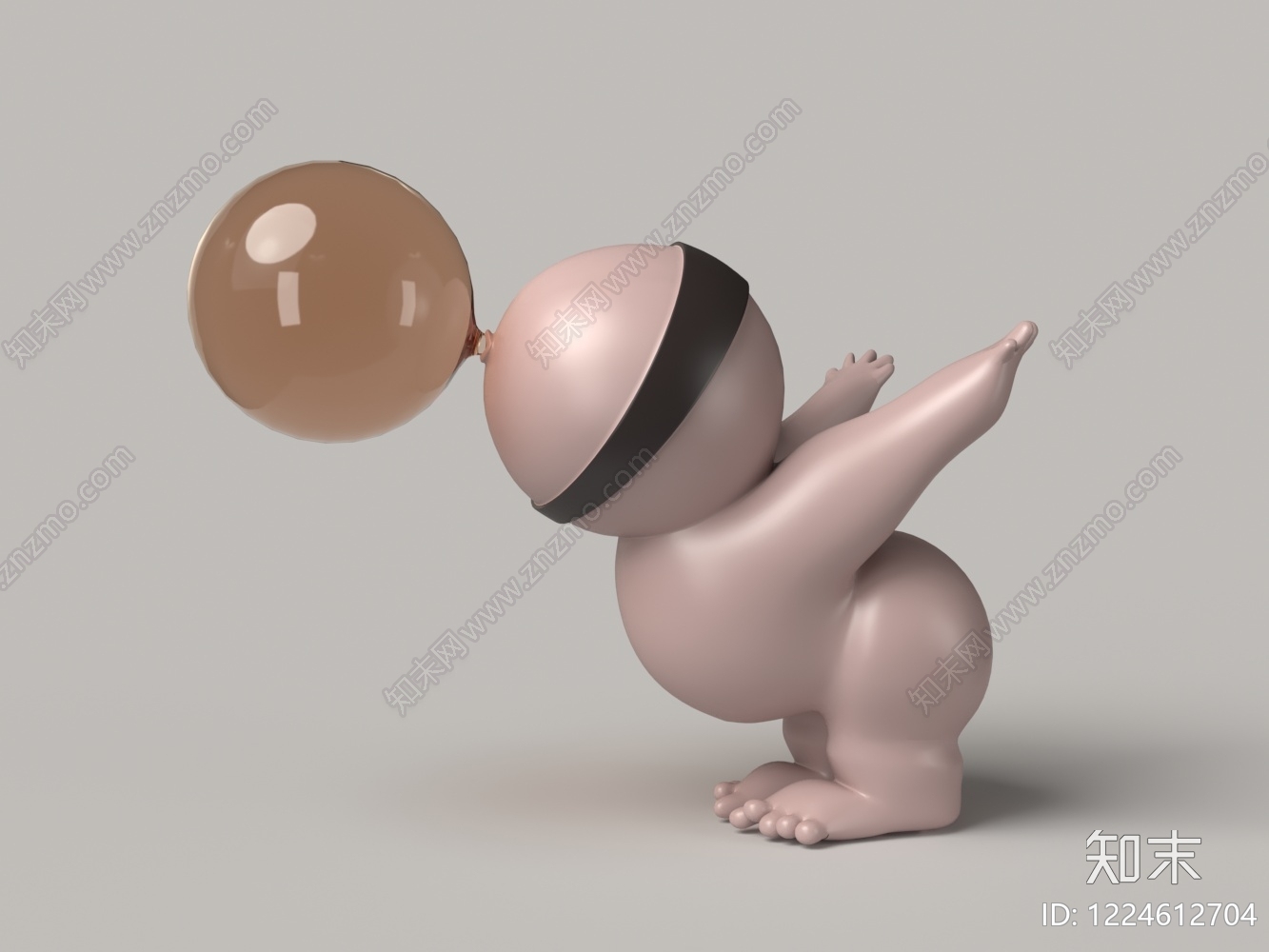 极简雕塑摆件3D模型下载【ID:1224612704】