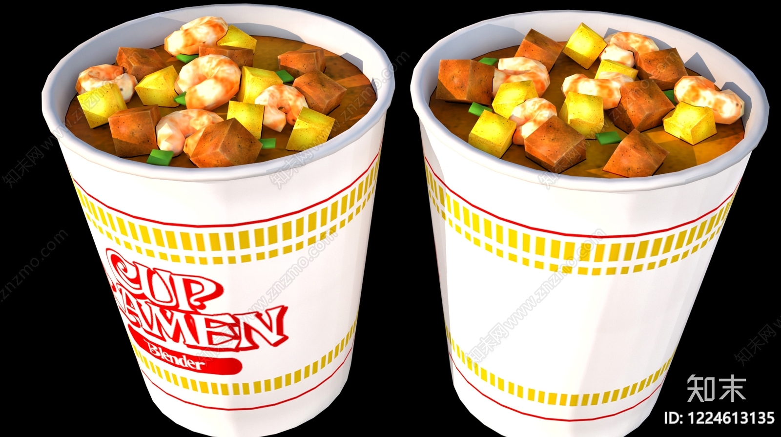 现代酒水食物3D模型下载【ID:1224613135】