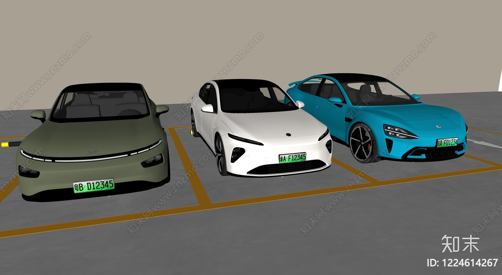 汽车SU模型下载【ID:1224614267】