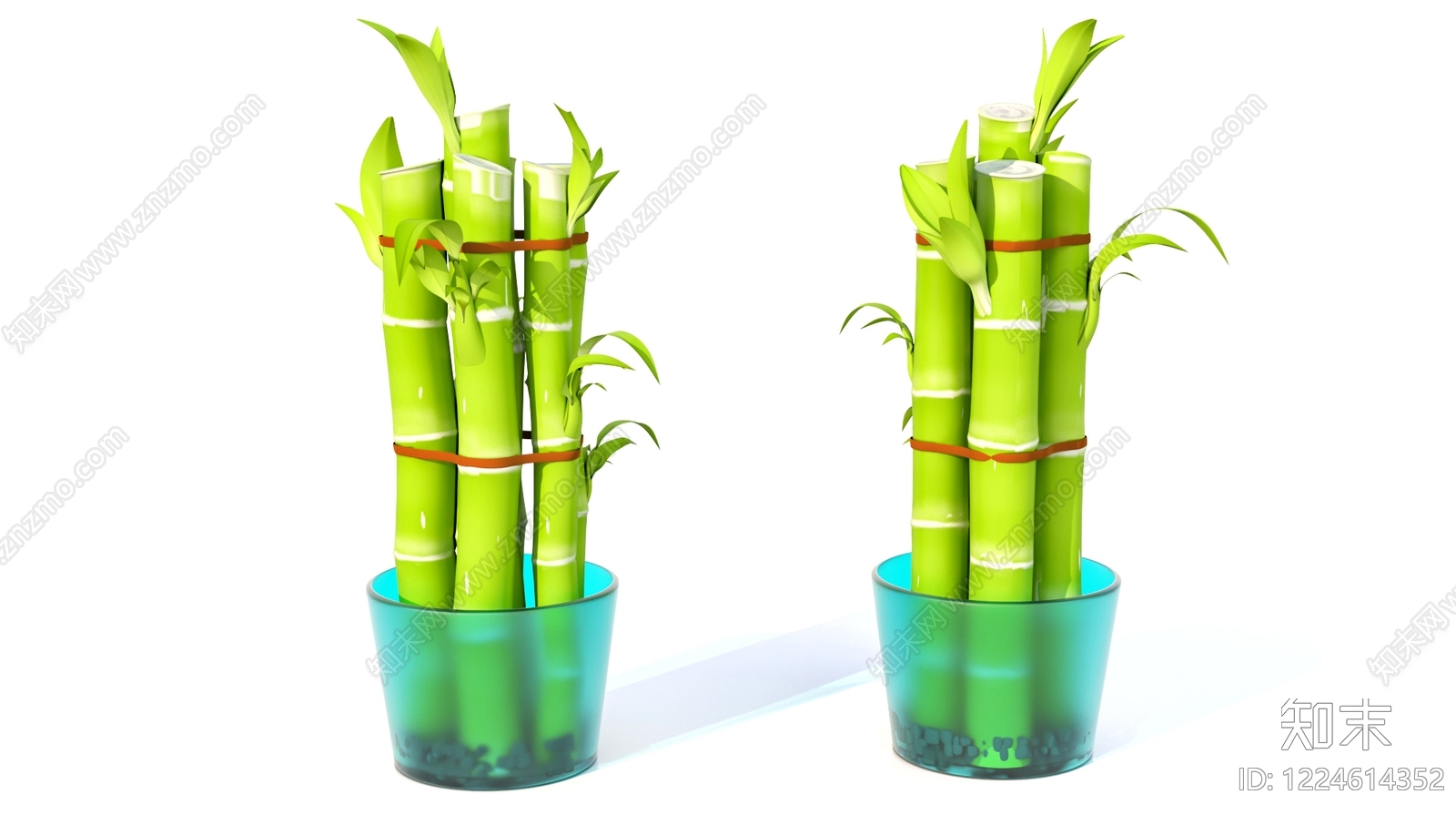 现代盆栽3D模型下载【ID:1224614352】