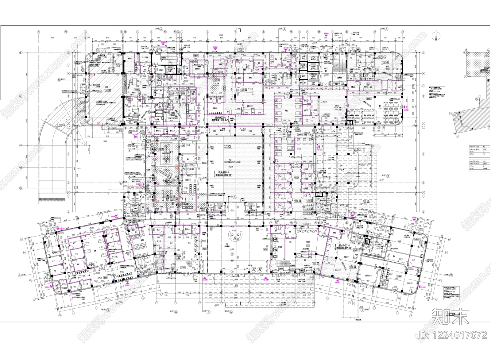 医院建筑cad施工图下载【ID:1224617672】