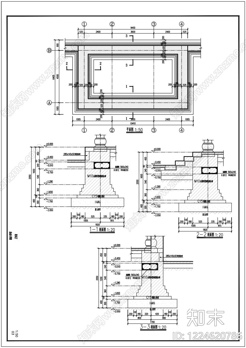 其他古建筑cad施工图下载【ID:1224620786】