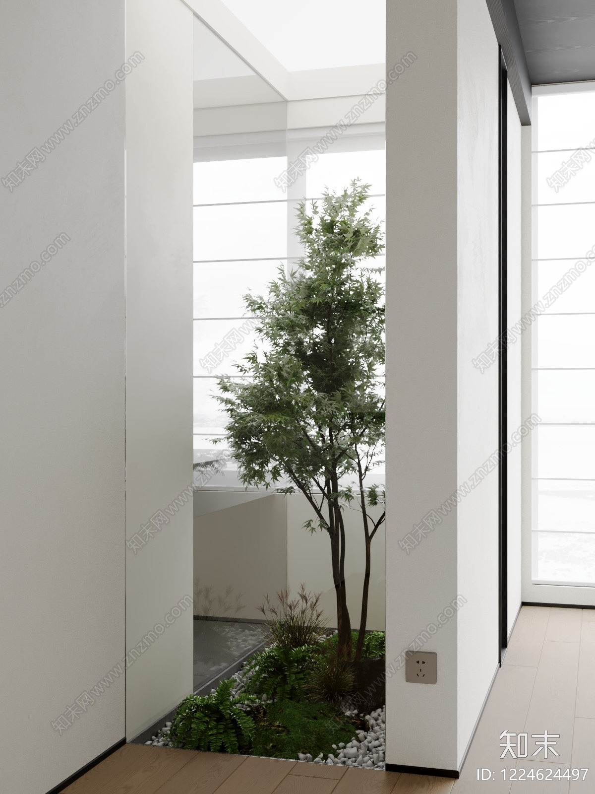 极简室内景观3D模型下载【ID:1224624497】