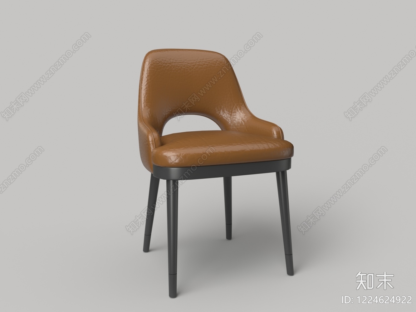 意式极简餐椅3D模型下载【ID:1224624922】