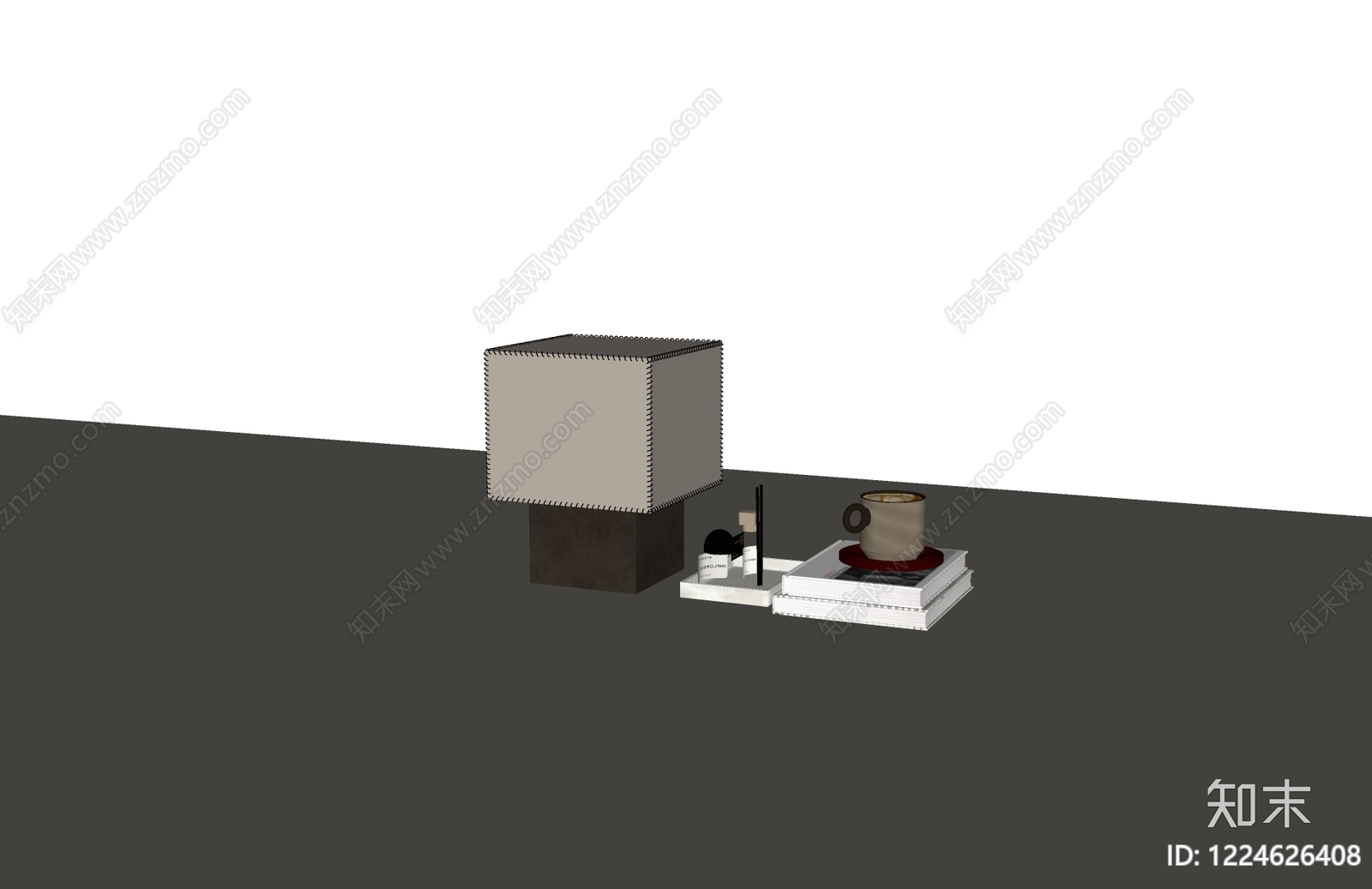 现代简约台灯SU模型下载【ID:1224626408】
