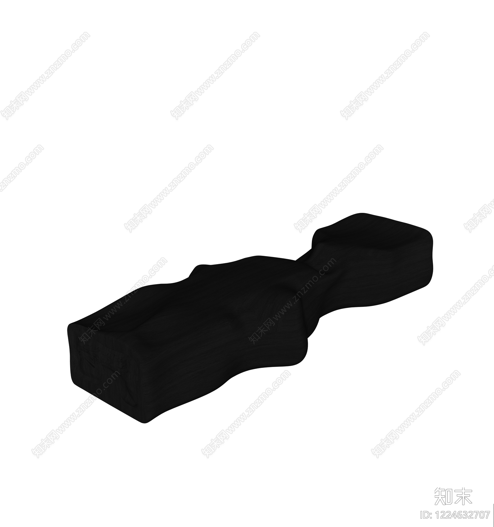 极简沙发凳SU模型下载【ID:1224632707】