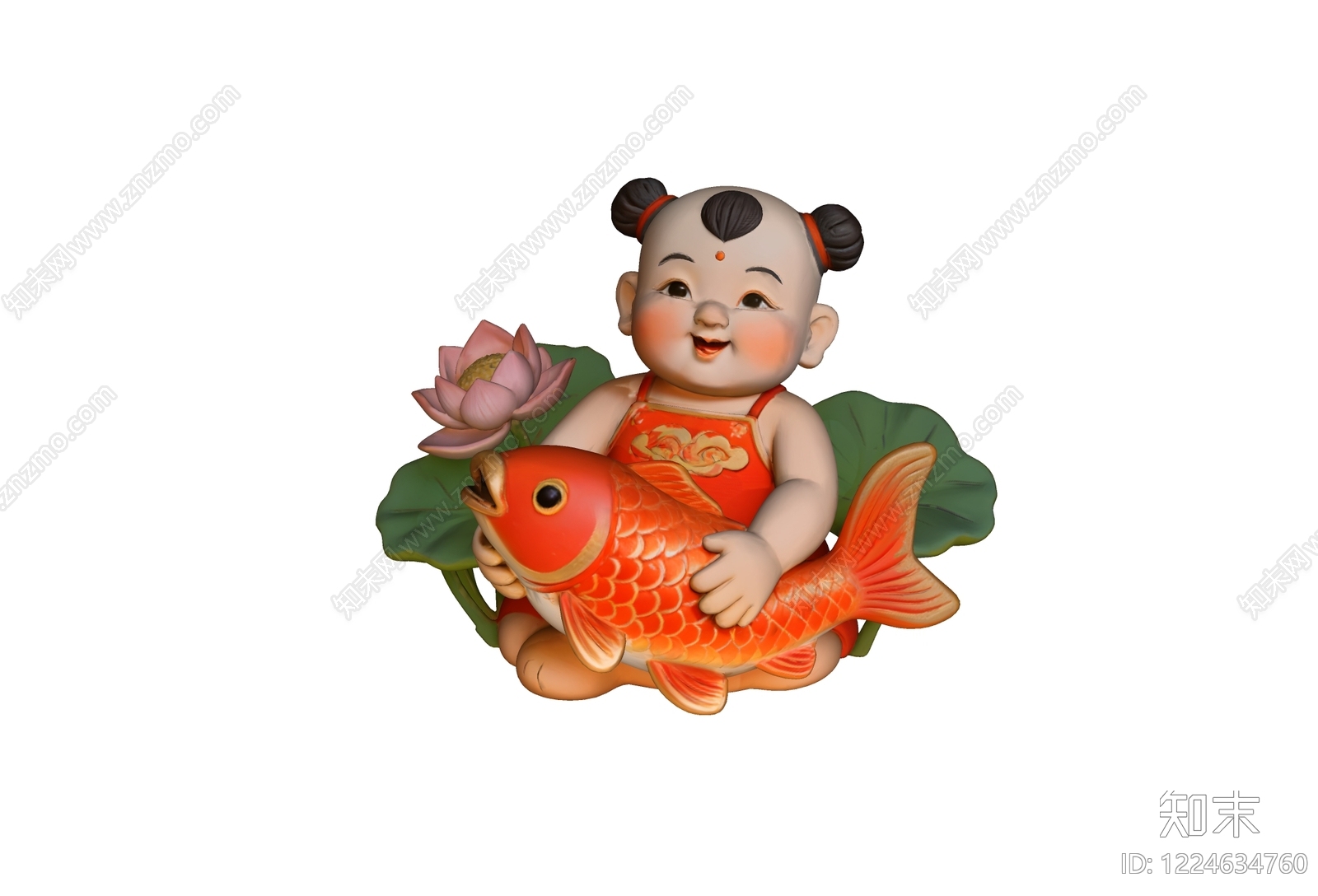 中式雕塑摆件SU模型下载【ID:1224634760】