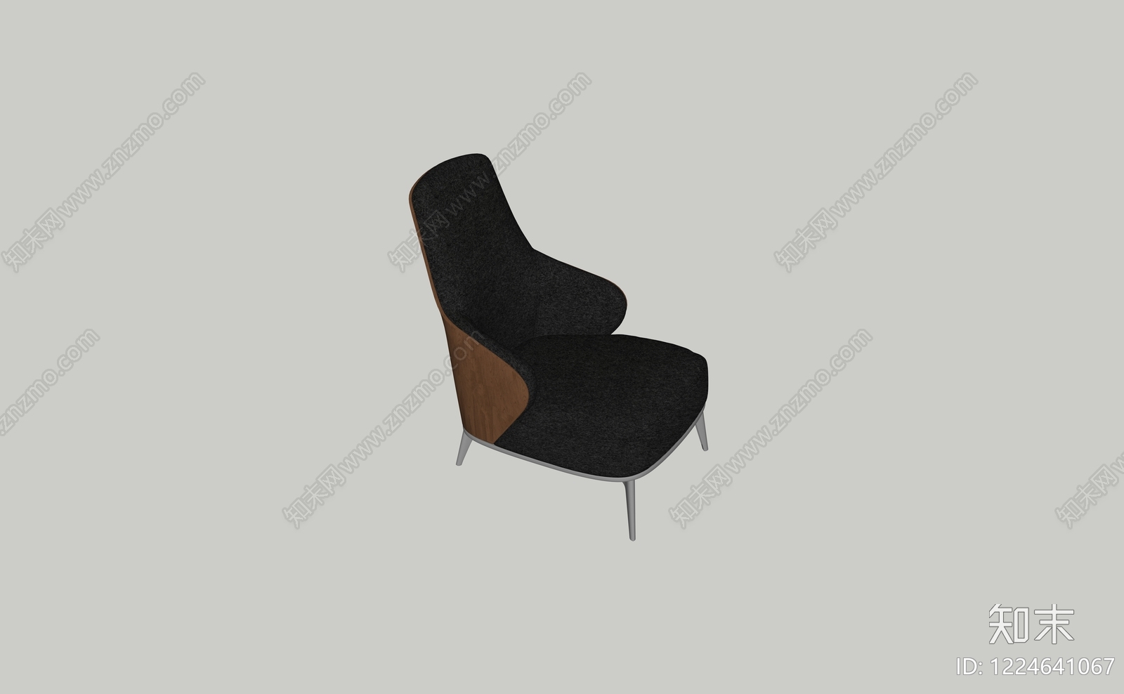 意式极简休闲椅3D模型下载【ID:1224641067】