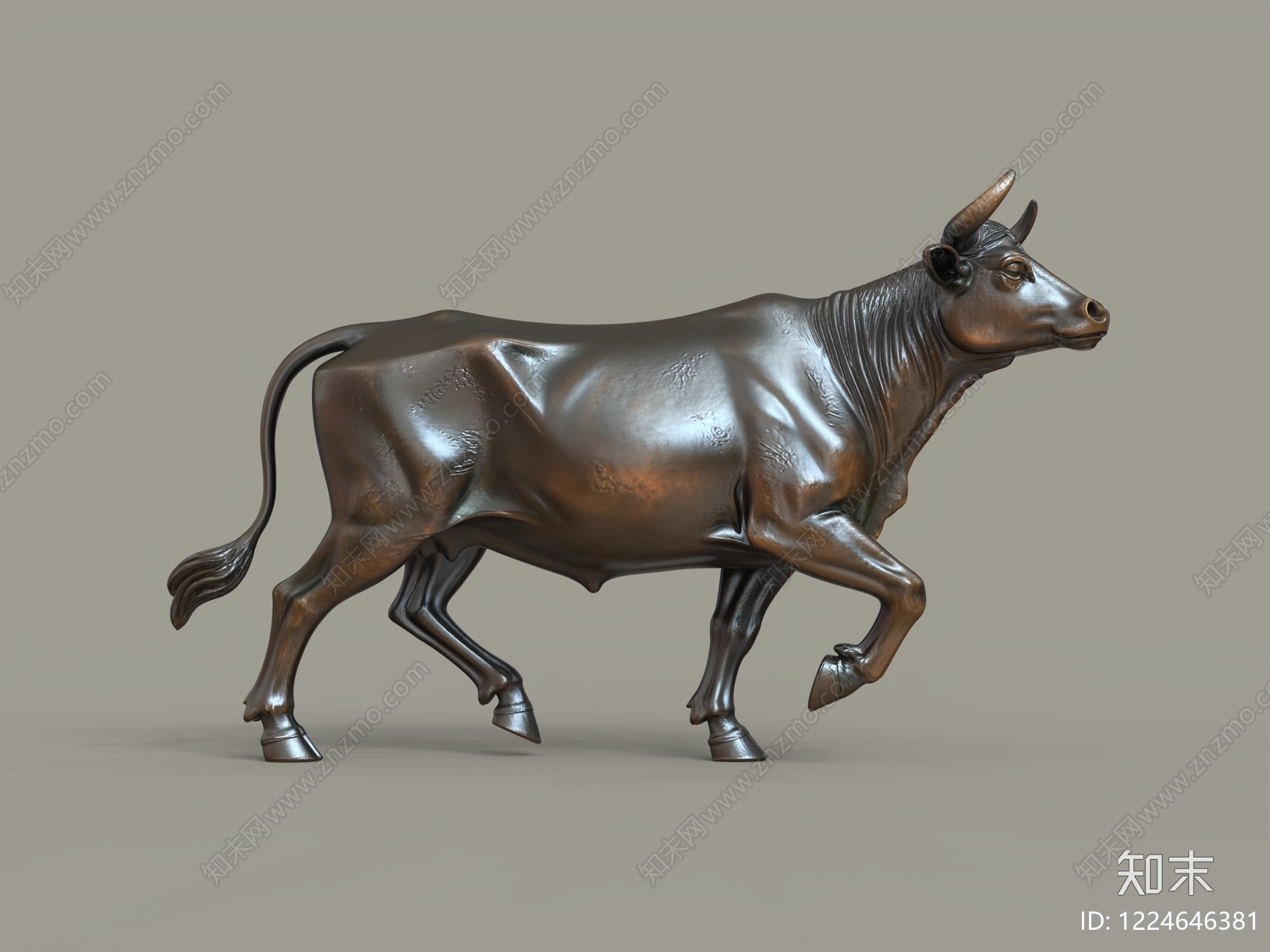 中式雕塑摆件3D模型下载【ID:1224646381】