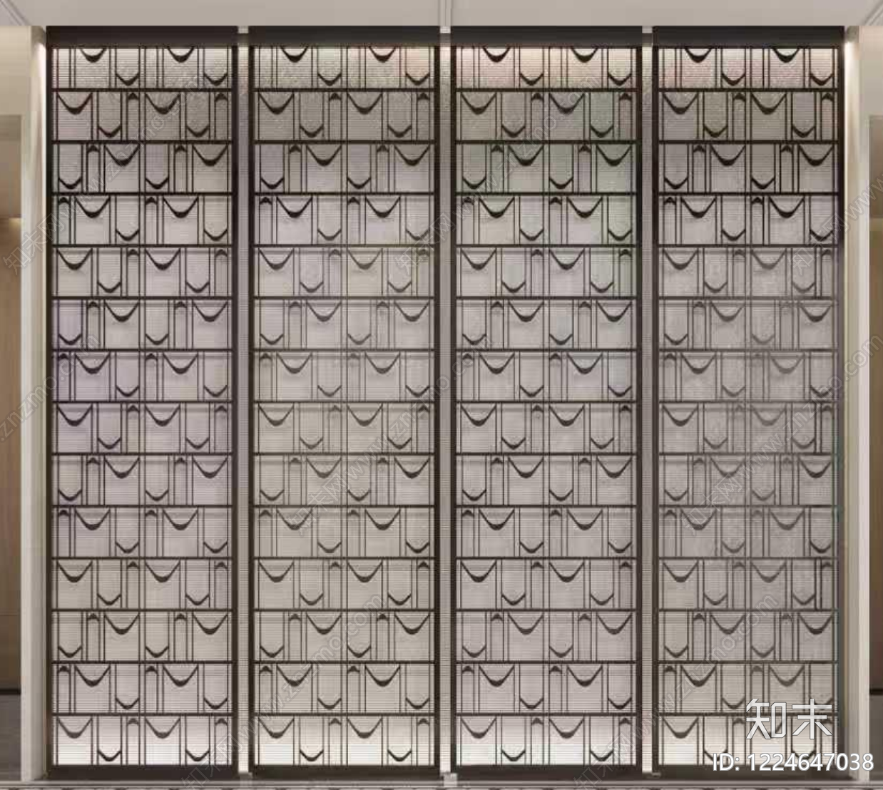 屏风隔断CAD图纸