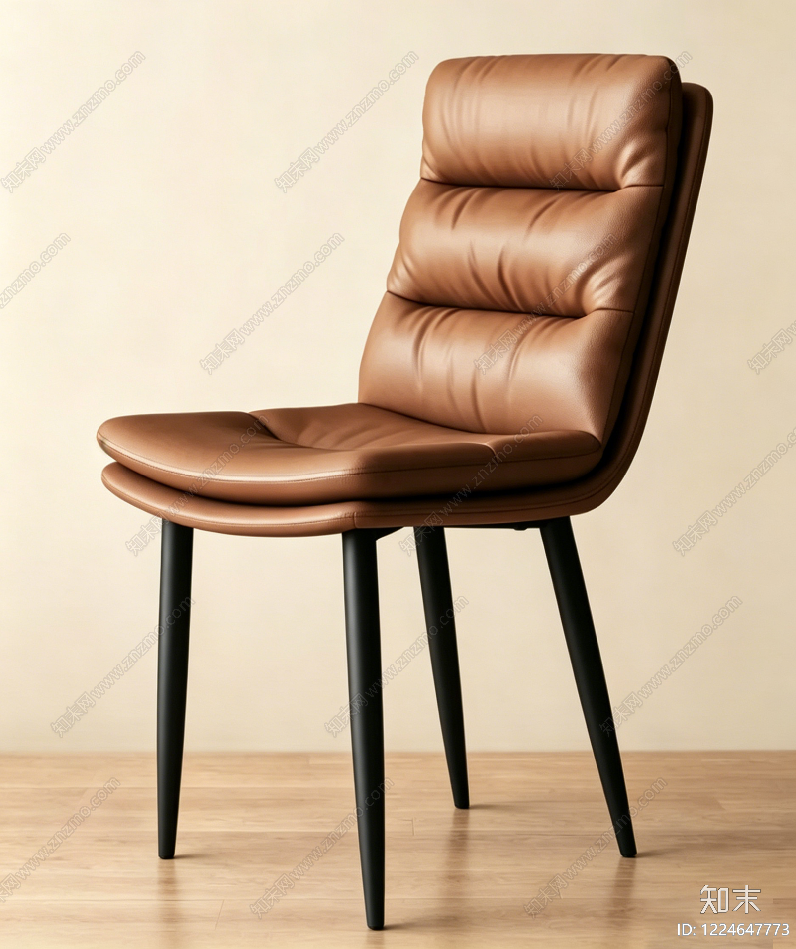 意式极简餐椅3D模型下载【ID:1224647773】