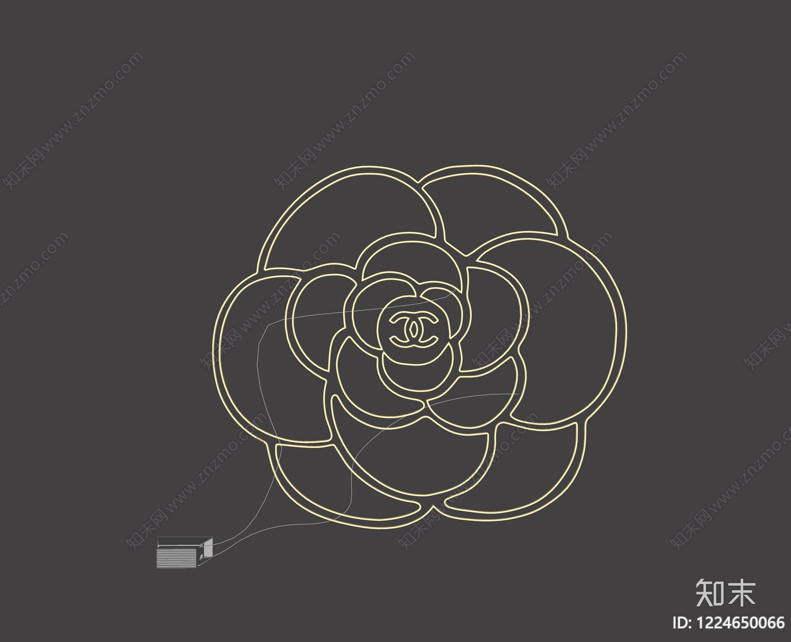 极简霓虹灯SU模型下载【ID:1224650066】