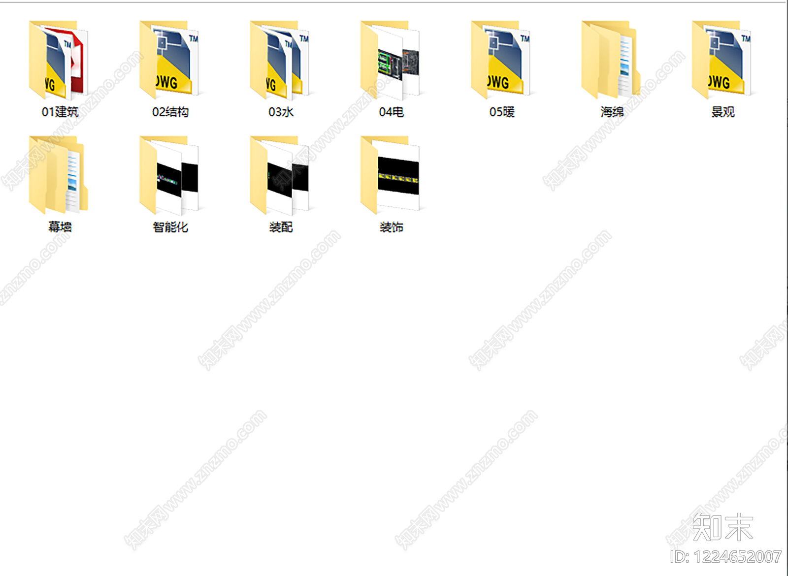 公寓建筑cad施工图下载【ID:1224652007】