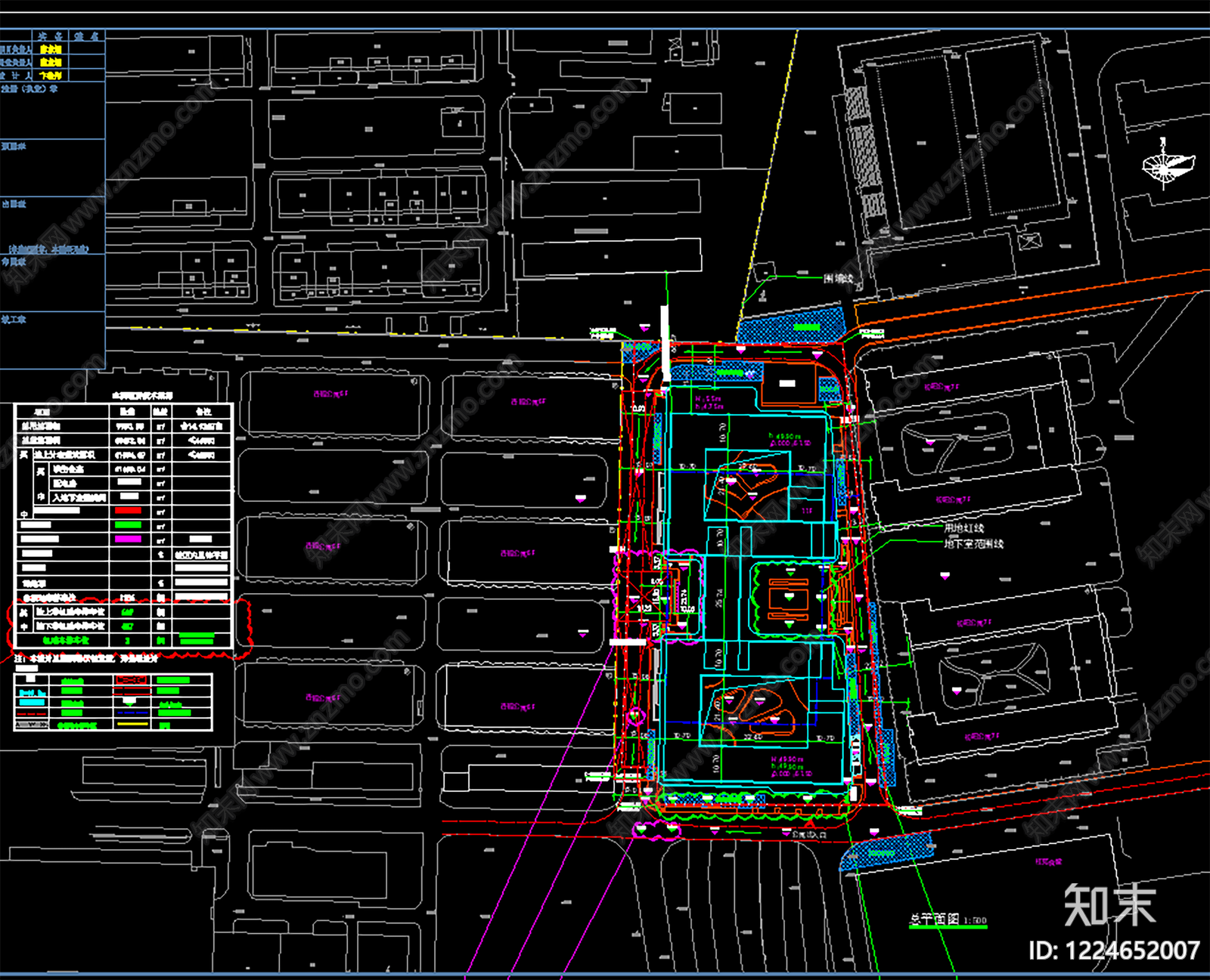 公寓建筑cad施工图下载【ID:1224652007】