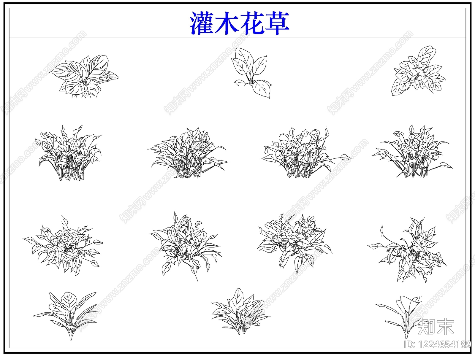 绿植CAD图纸