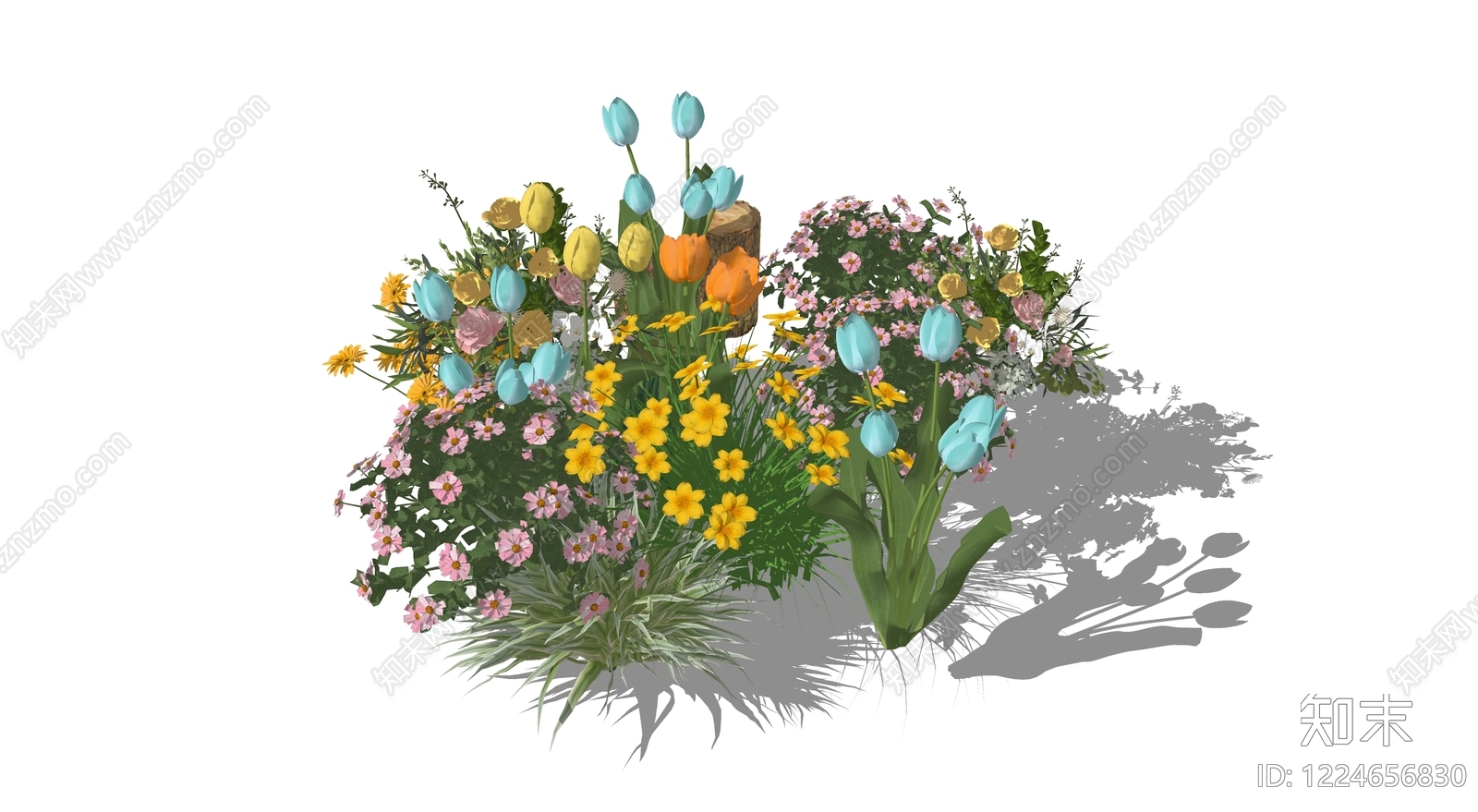 现代花境SU模型下载【ID:1224656830】