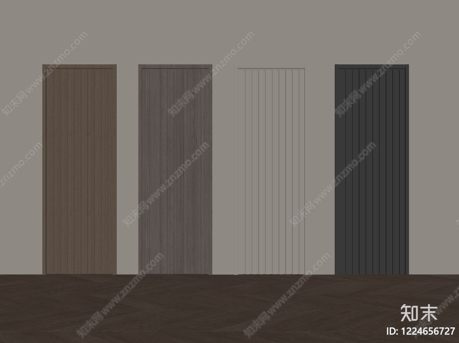 极简单开门SU模型下载【ID:1224656727】