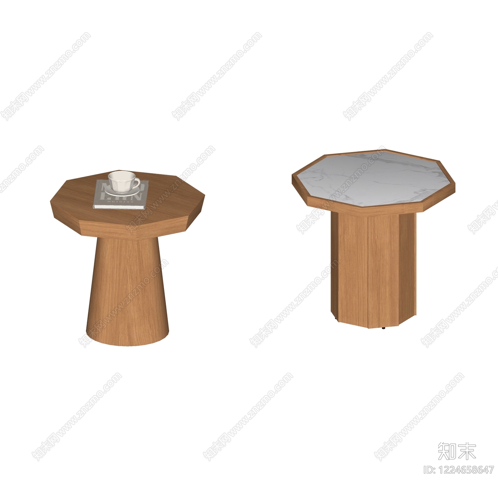原木风边几SU模型下载【ID:1224658647】