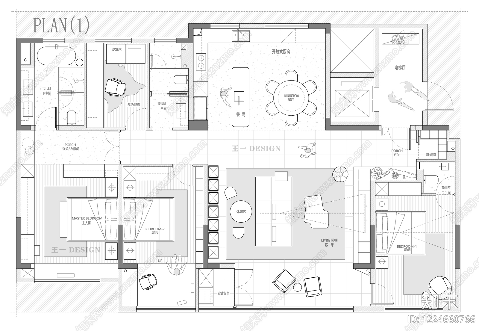 大平层cad施工图下载【ID:1224660766】