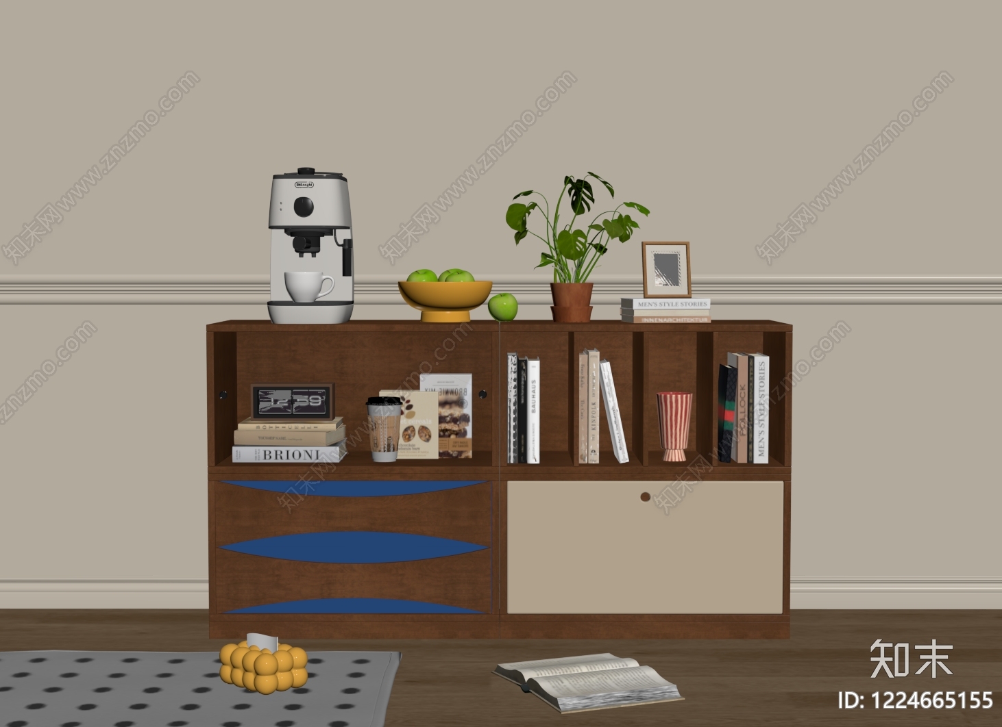 现代储物柜SU模型下载【ID:1224665155】