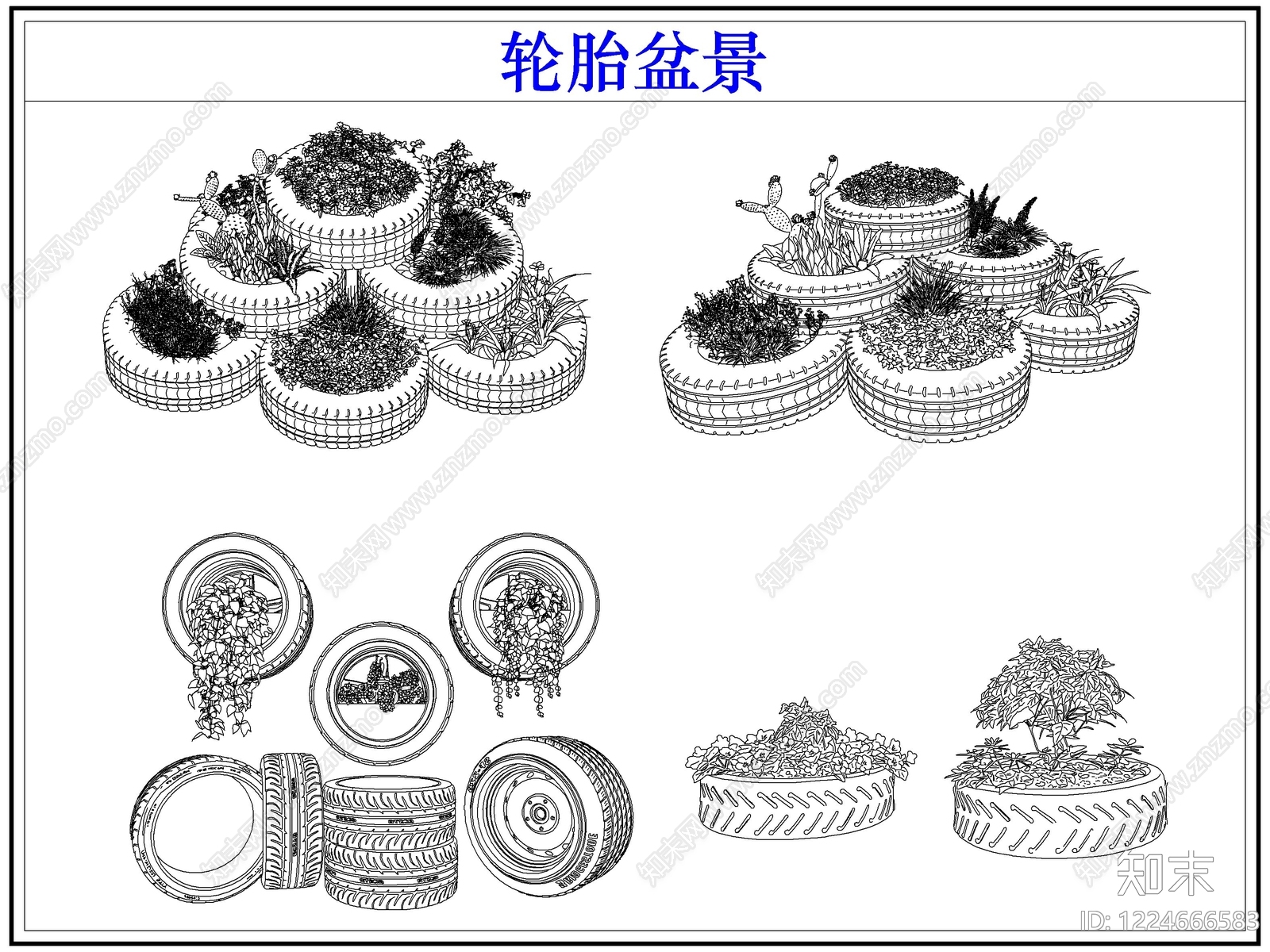 绿植cad施工图下载【ID:1224666583】