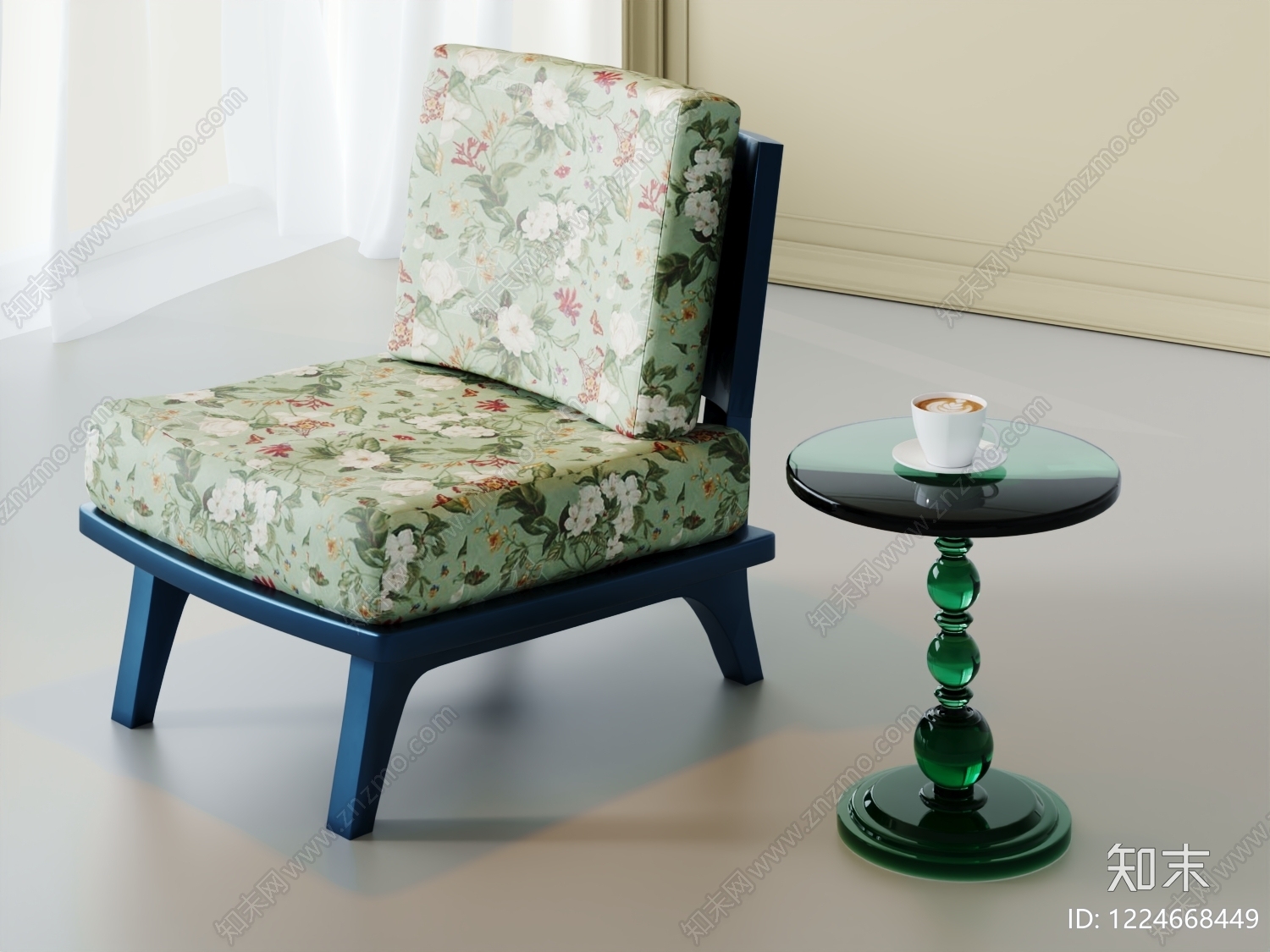 法式休闲桌椅3D模型下载【ID:1224668449】