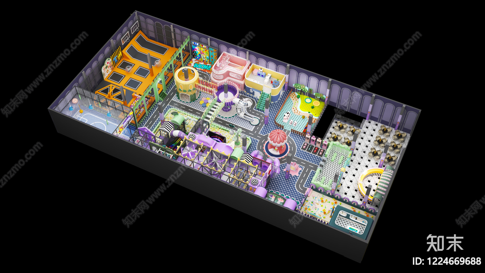孟菲斯儿童乐园3D模型下载【ID:1224669688】