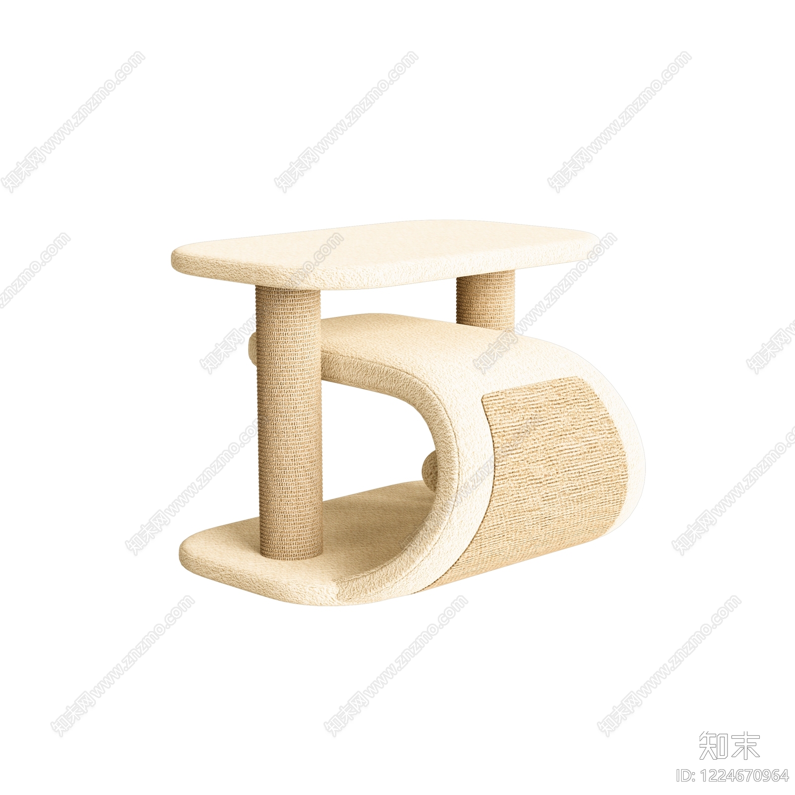 奶油风宠物用品3D模型下载【ID:1224670964】