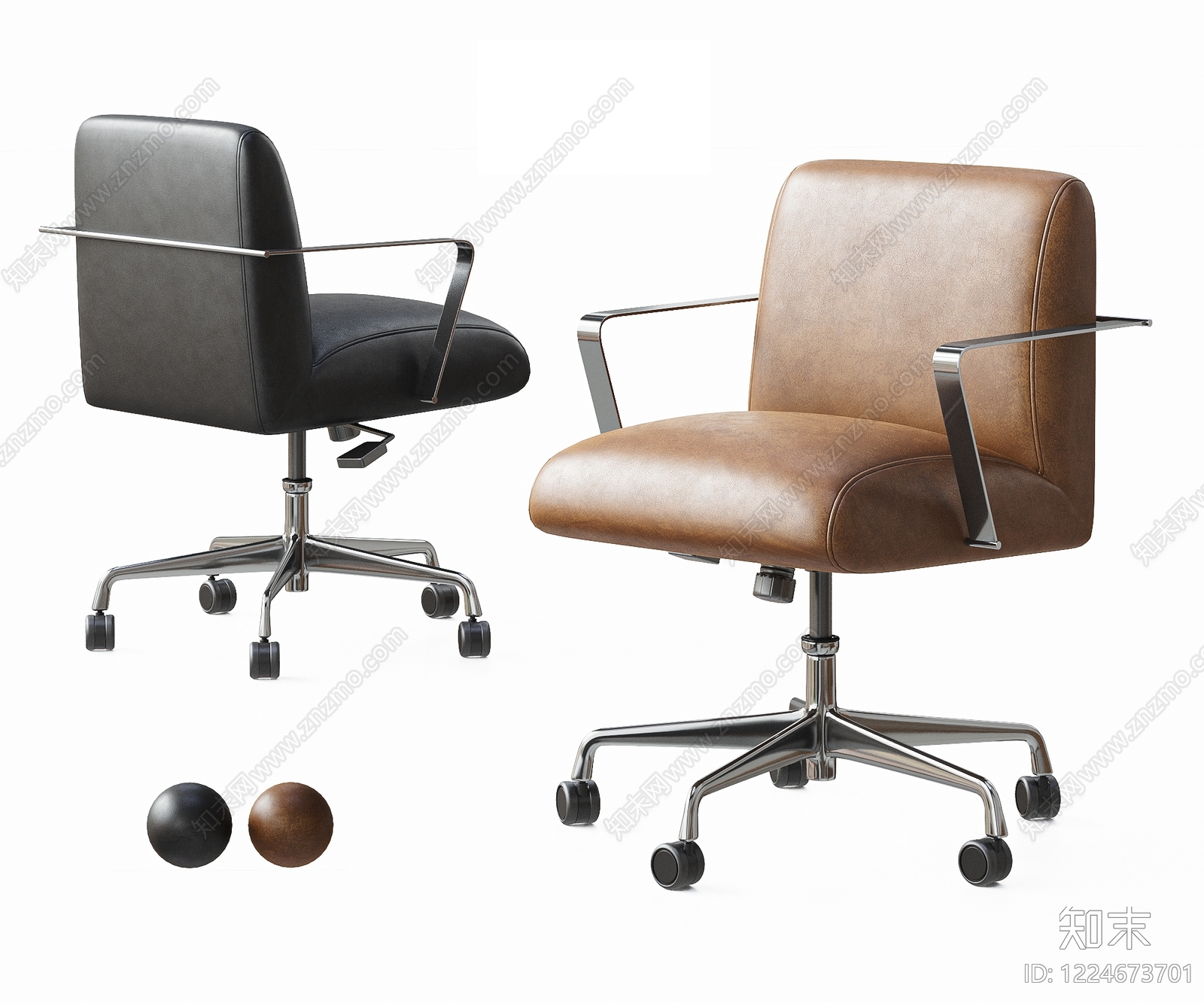 现代办公椅3D模型下载【ID:1224673701】