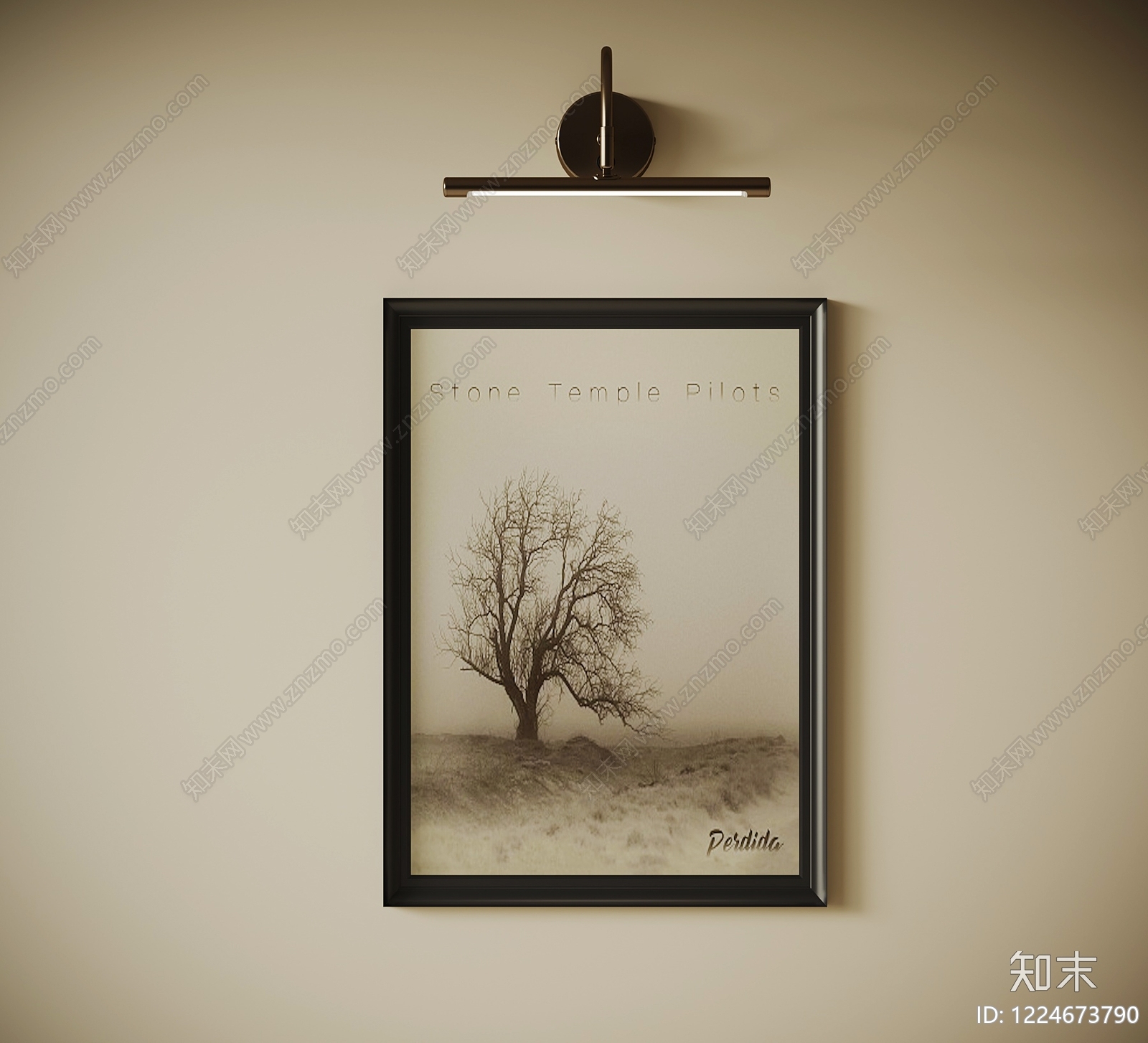 现代挂画SU模型下载【ID:1224673790】