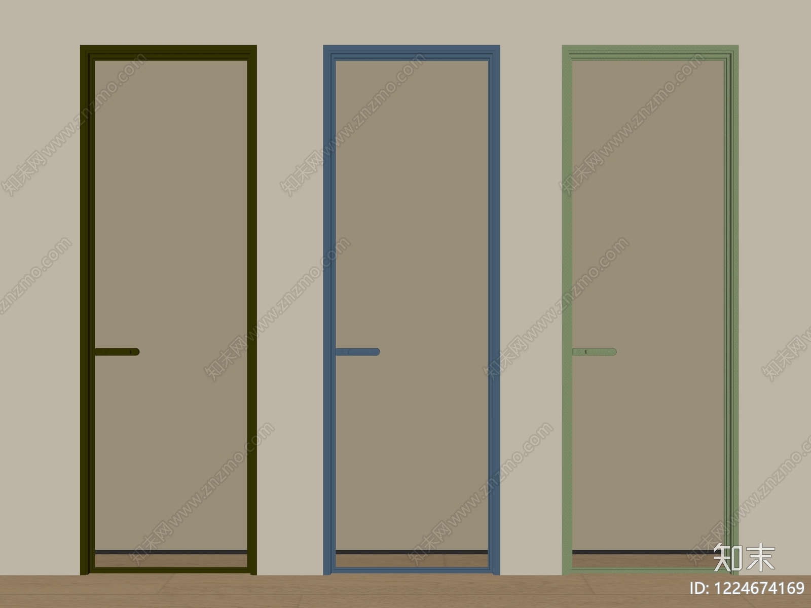 现代简约单开门3D模型下载【ID:1224674169】