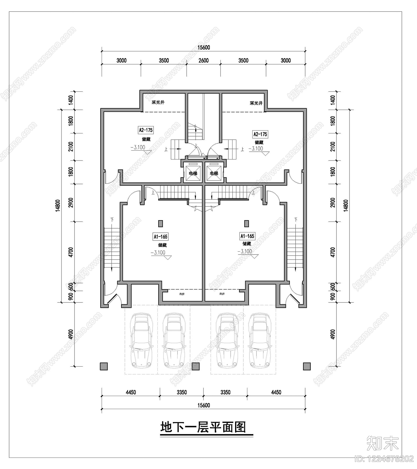 多层住宅cad施工图下载【ID:1224678202】