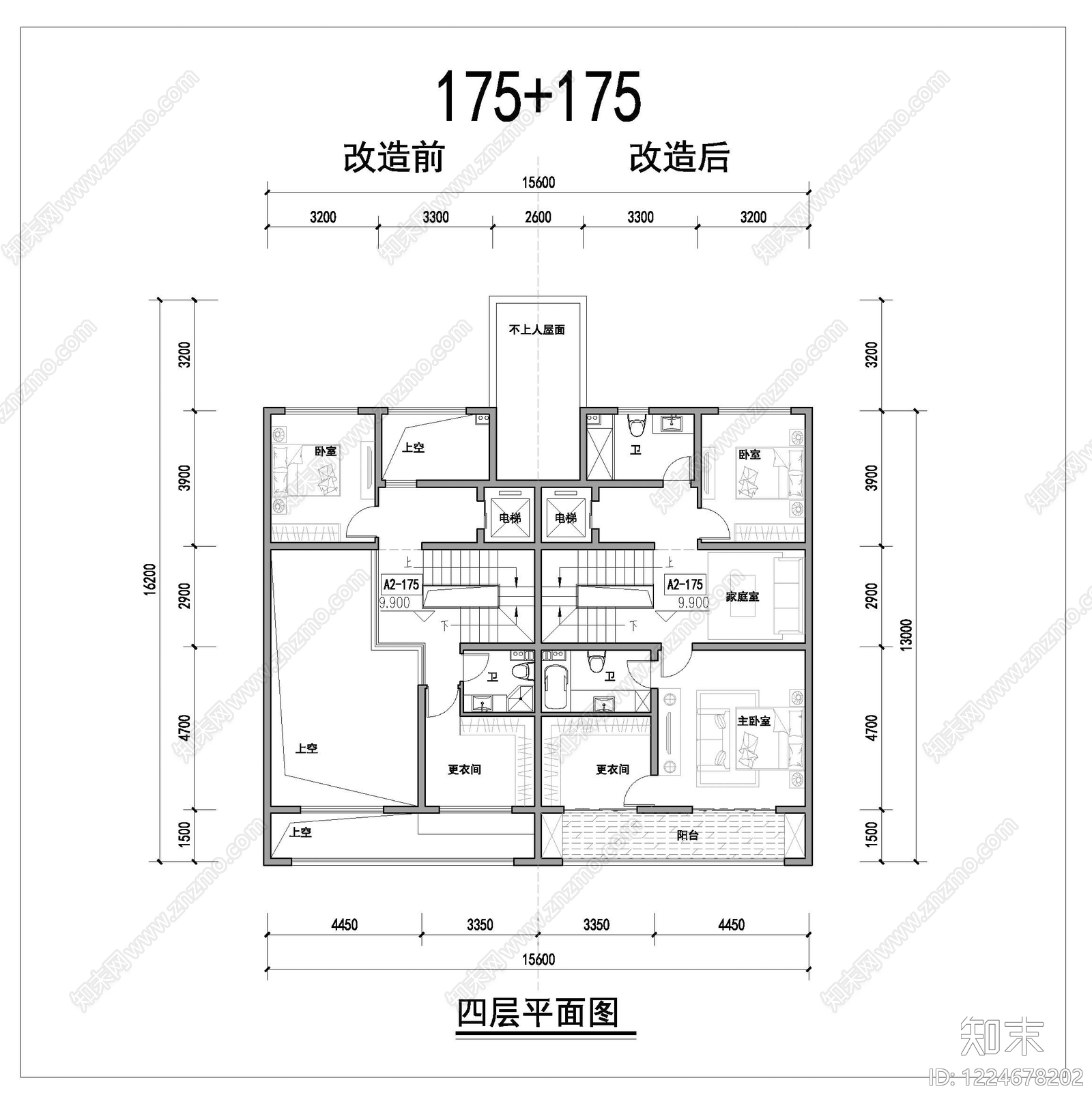 多层住宅cad施工图下载【ID:1224678202】