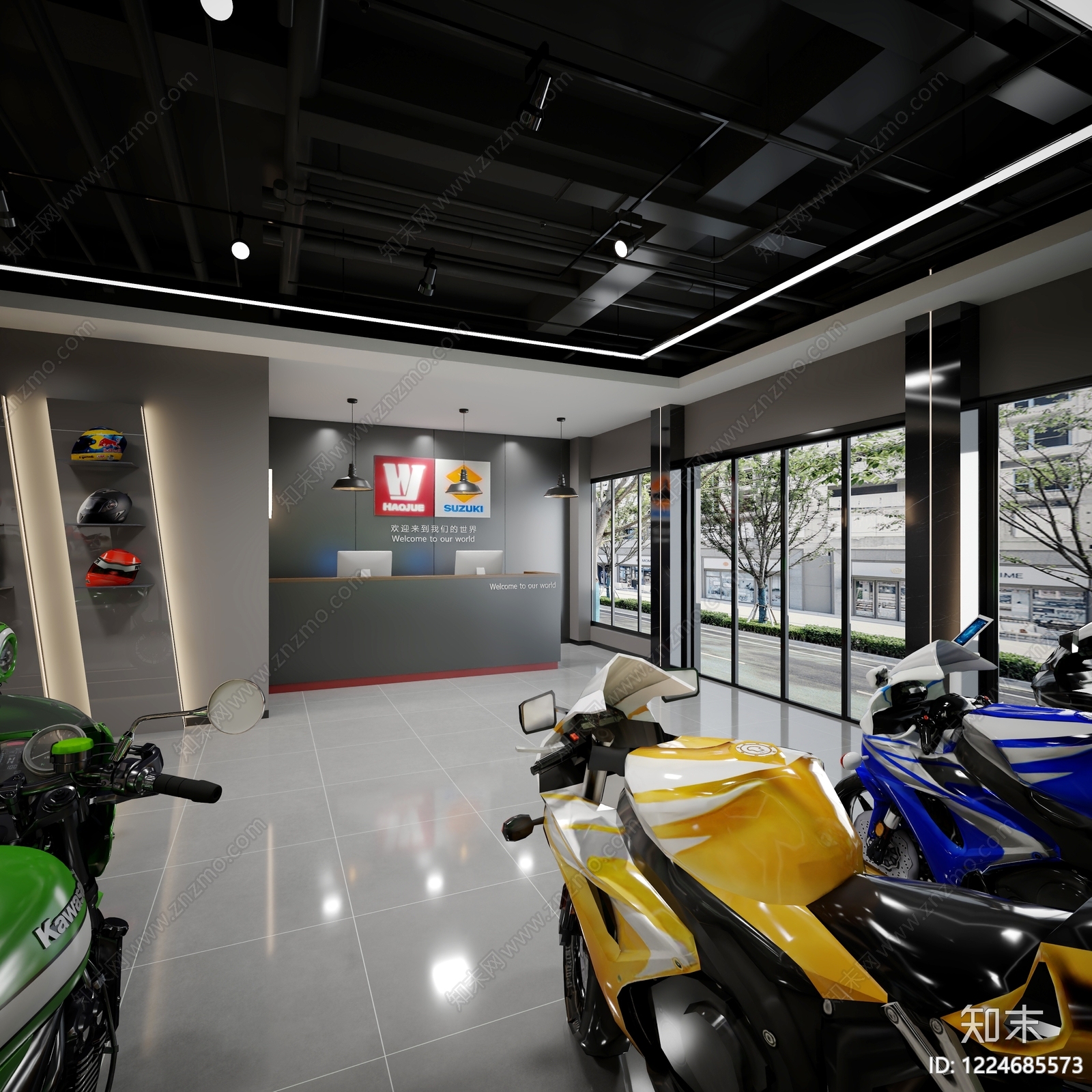 现代汽车展厅3D模型下载【ID:1224685573】