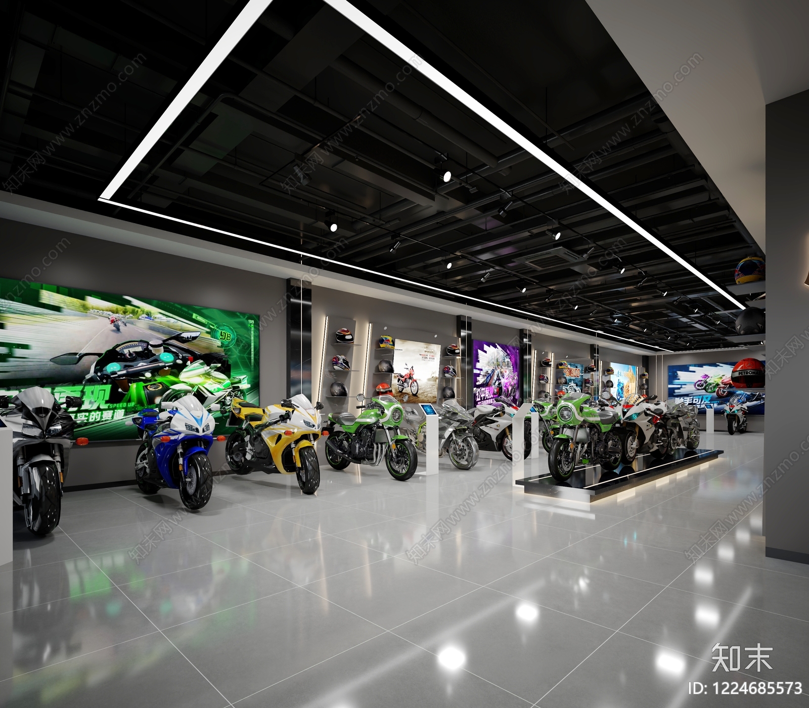 现代汽车展厅3D模型下载【ID:1224685573】
