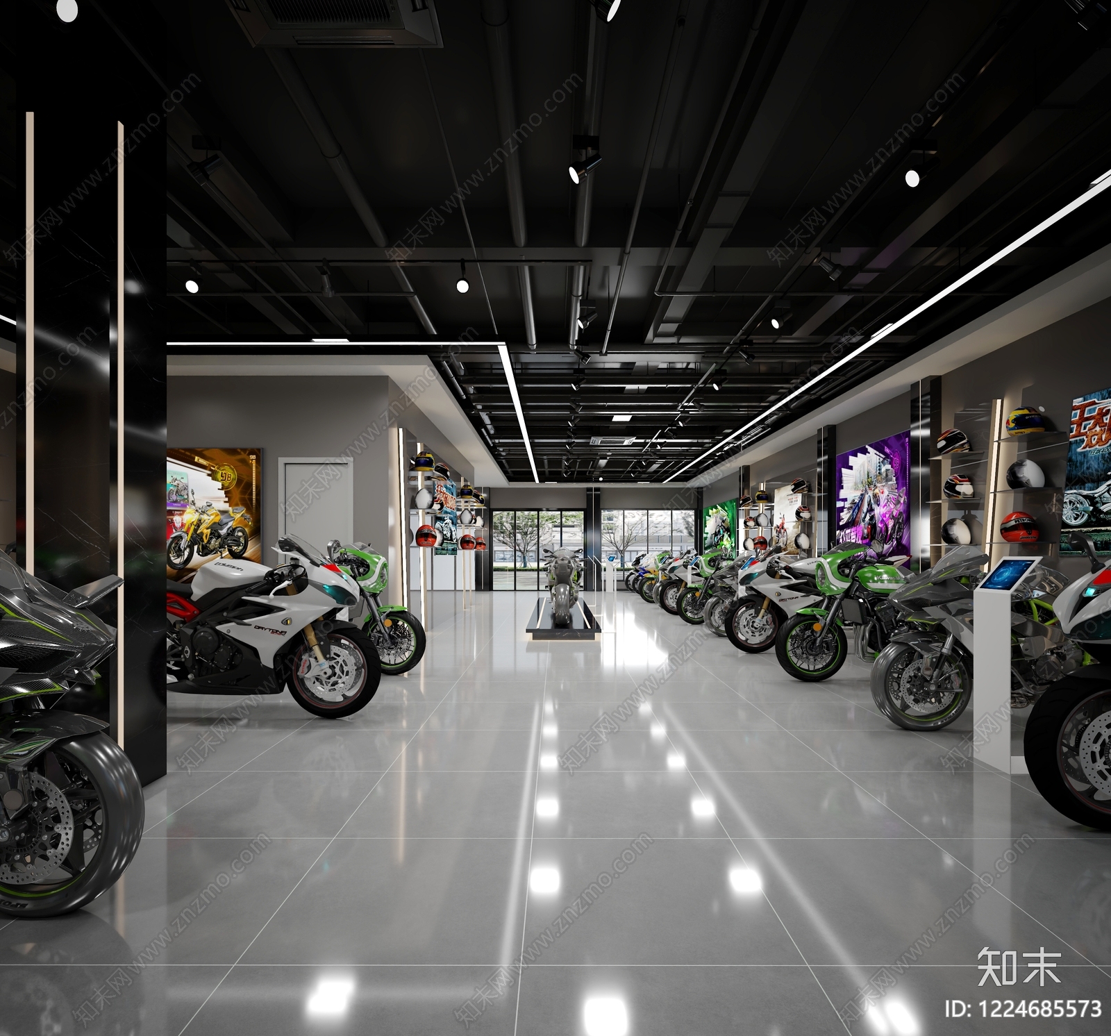 现代汽车展厅3D模型下载【ID:1224685573】