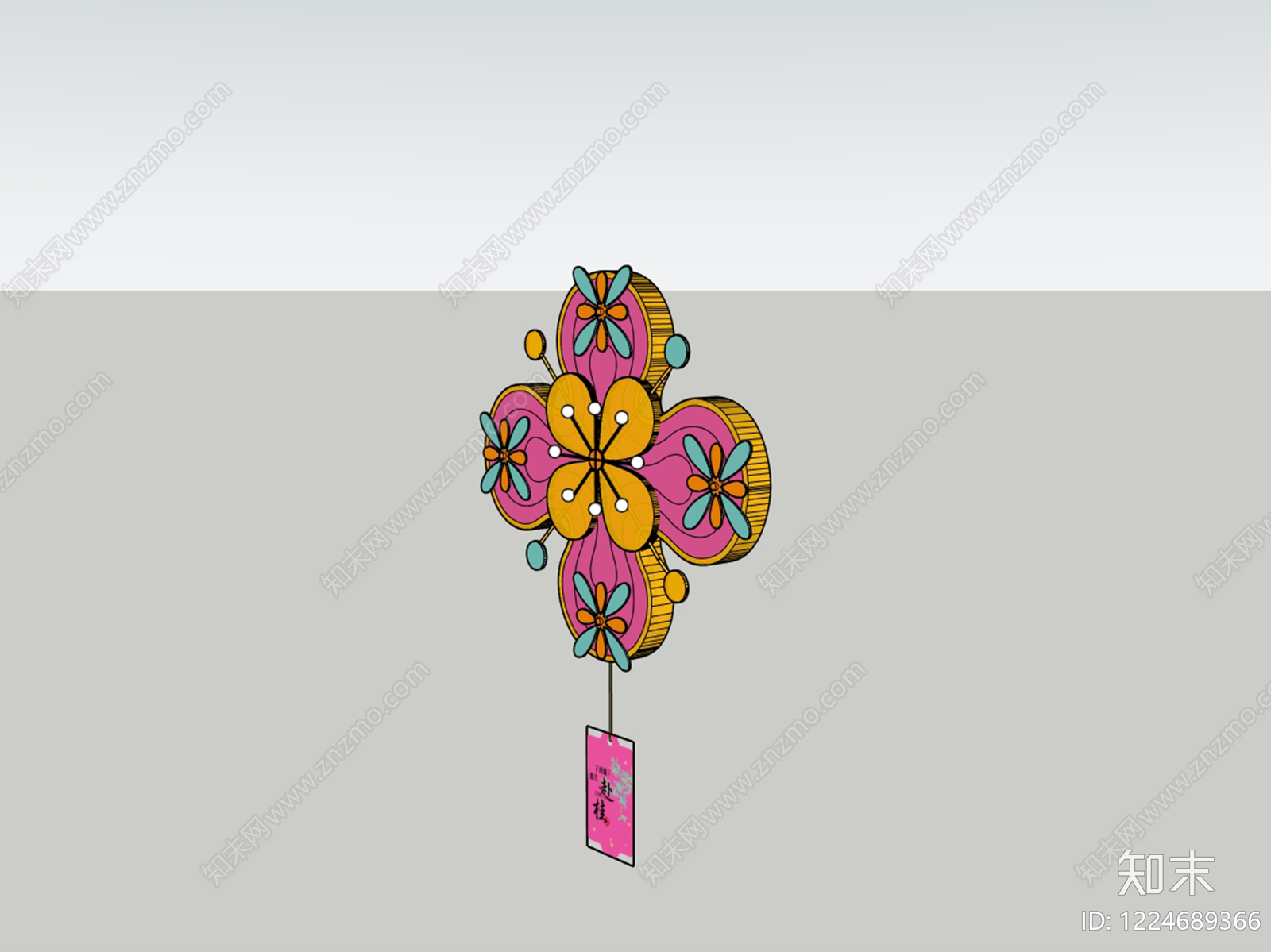 中式挂件SU模型下载【ID:1224689366】