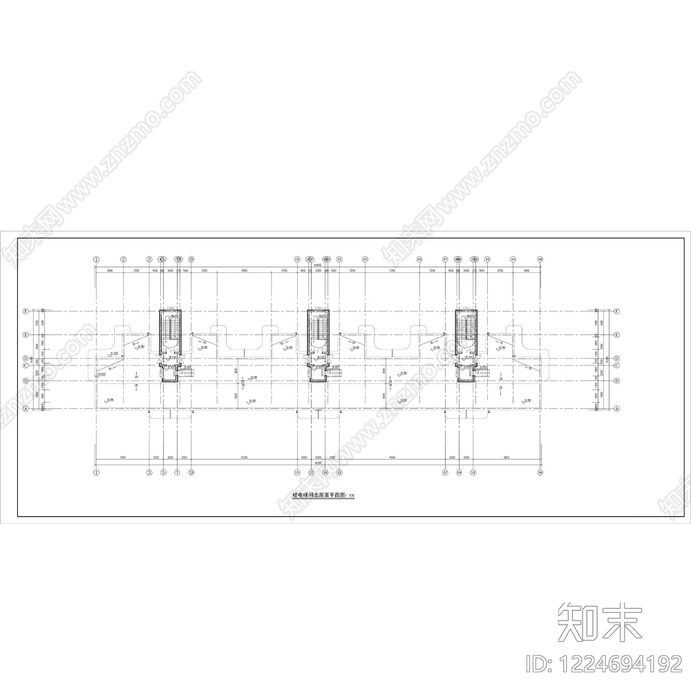 多层住宅cad施工图下载【ID:1224694192】