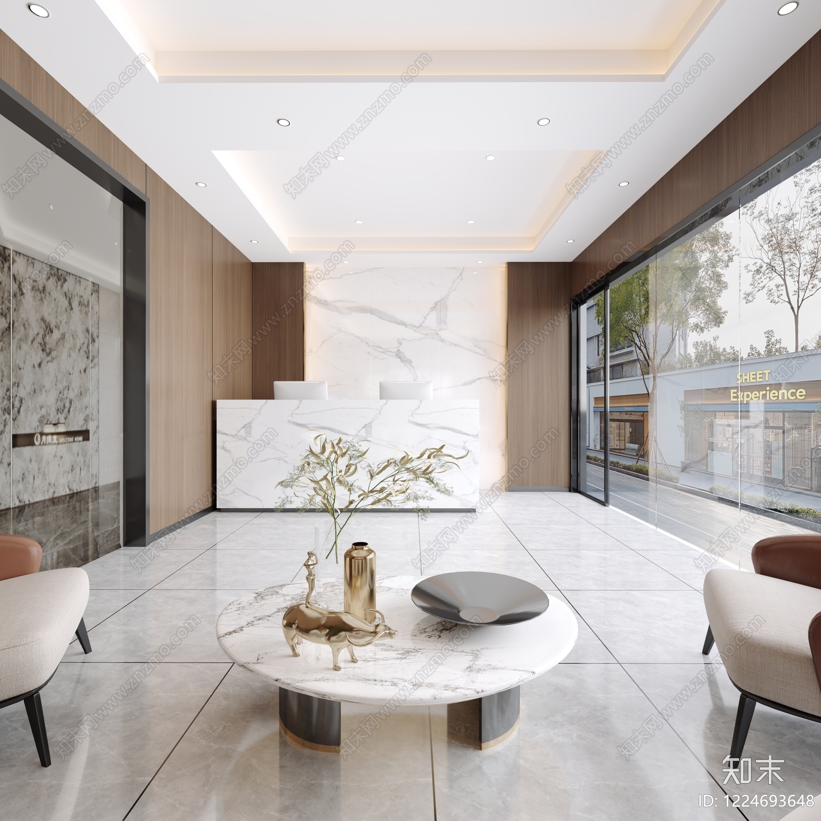 酒店客房3D模型下载【ID:1224693648】