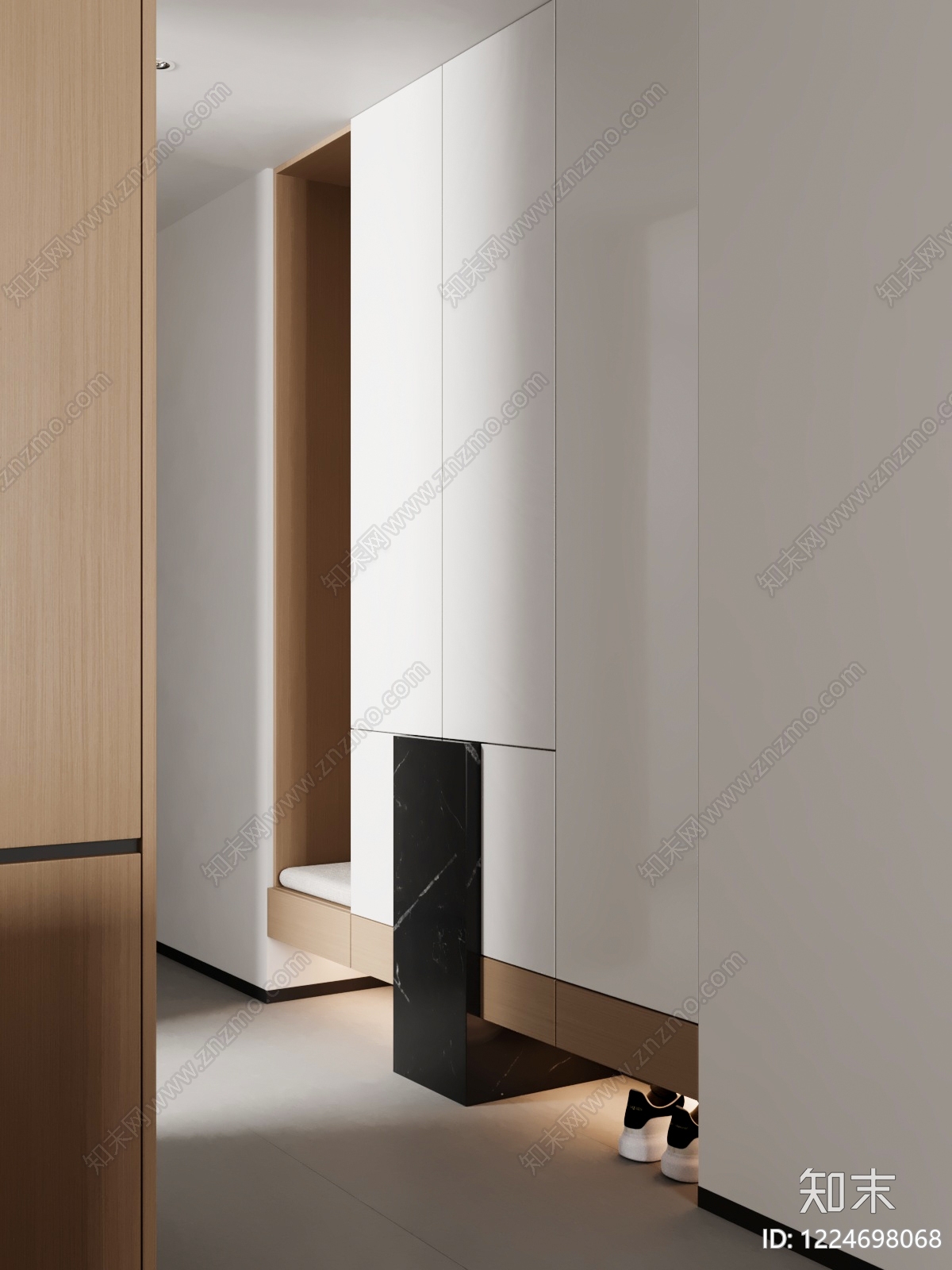 极简玄关3D模型下载【ID:1224698068】