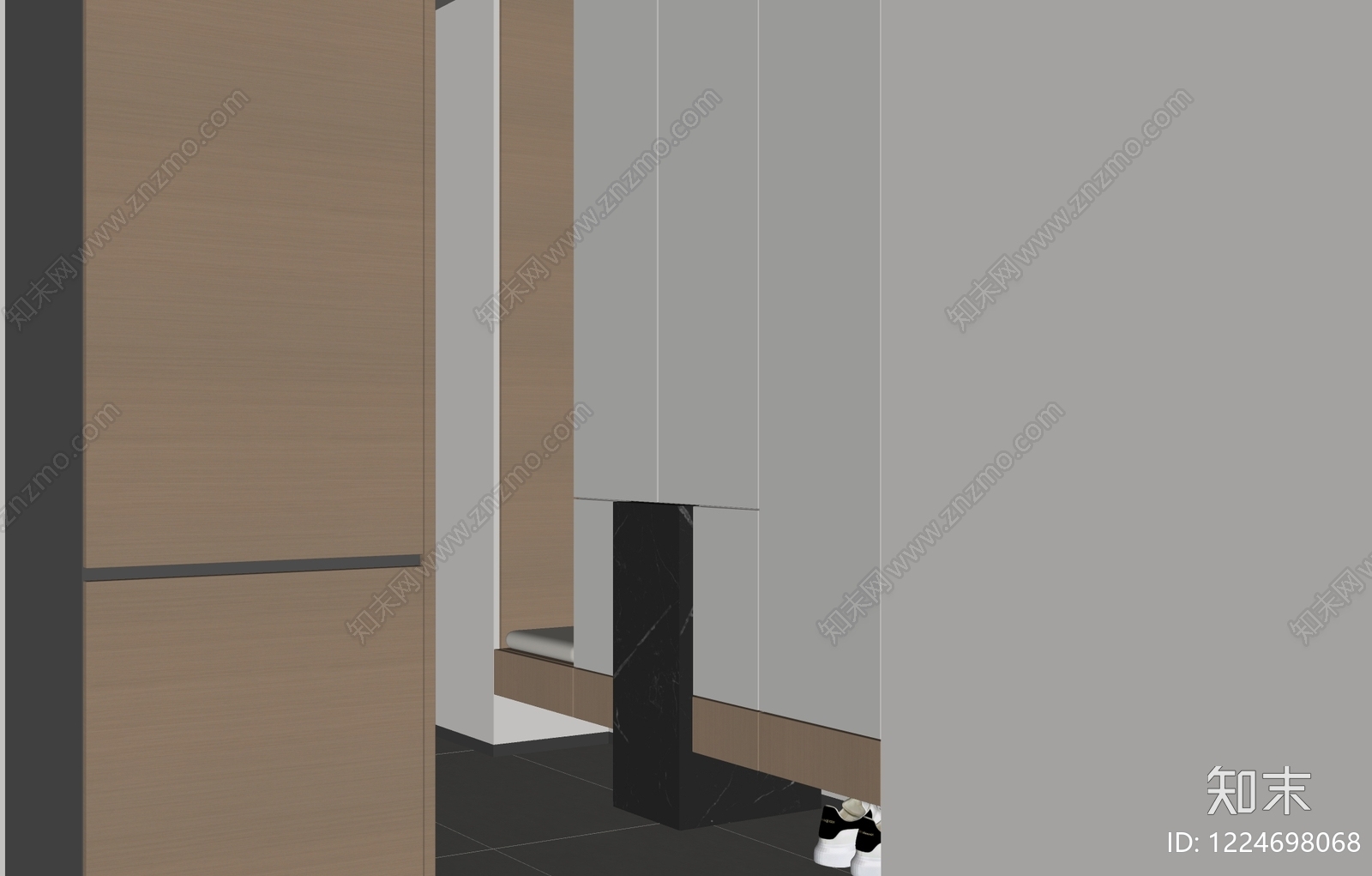 极简玄关3D模型下载【ID:1224698068】
