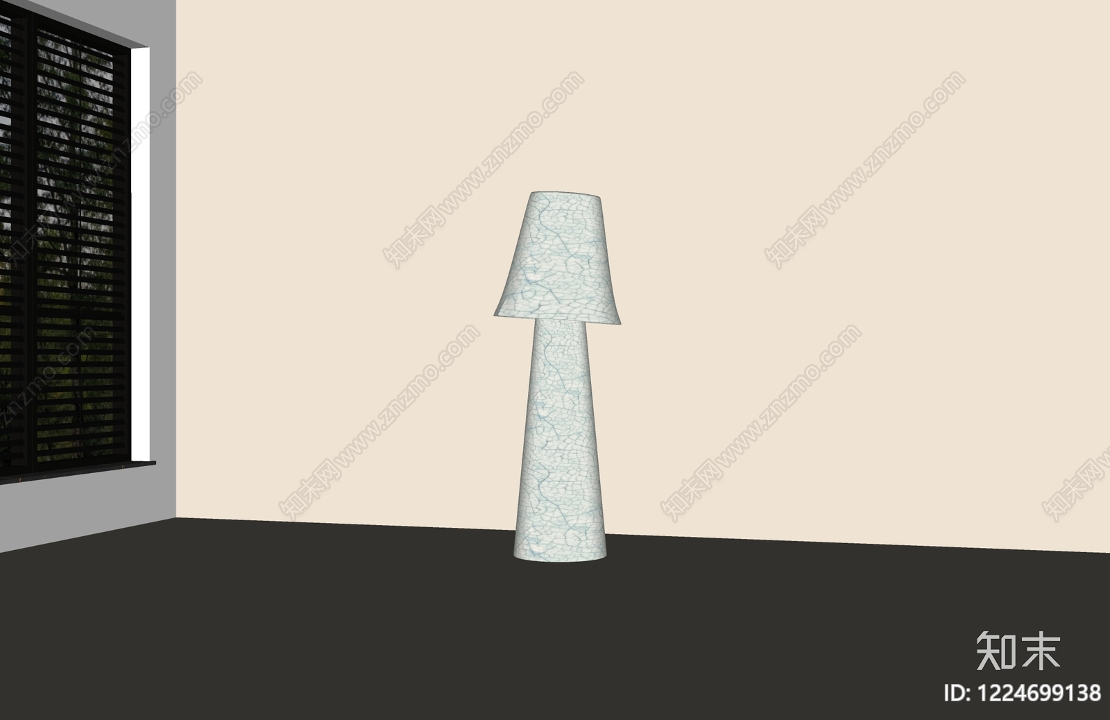 侘寂落地灯SU模型下载【ID:1224699138】