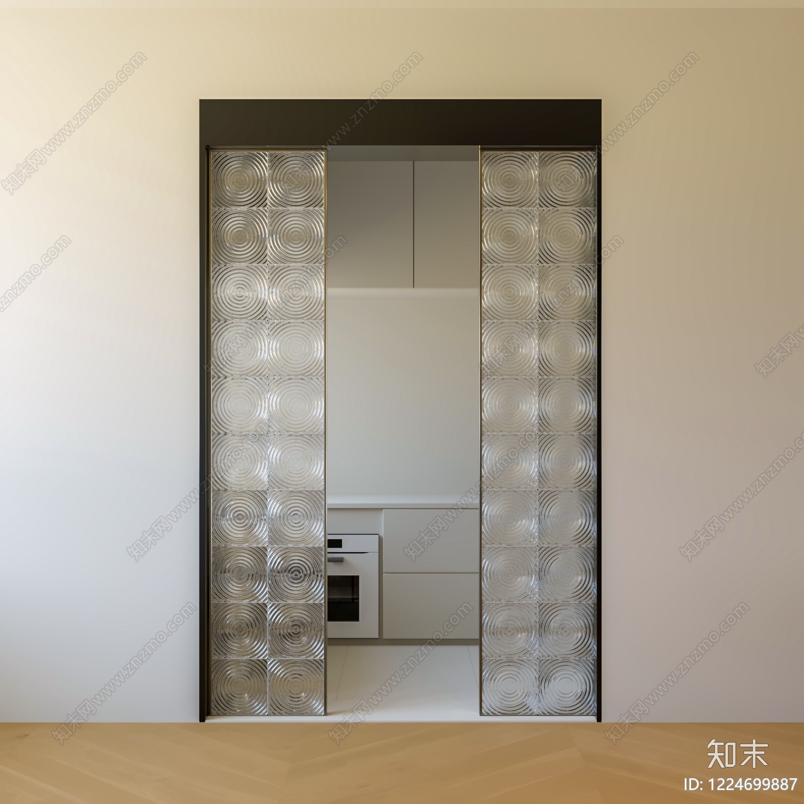 现代简约推拉门SU模型下载【ID:1224699887】