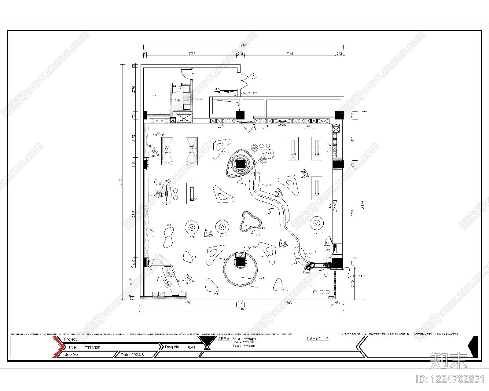 其他商业空间cad施工图下载【ID:1224702851】