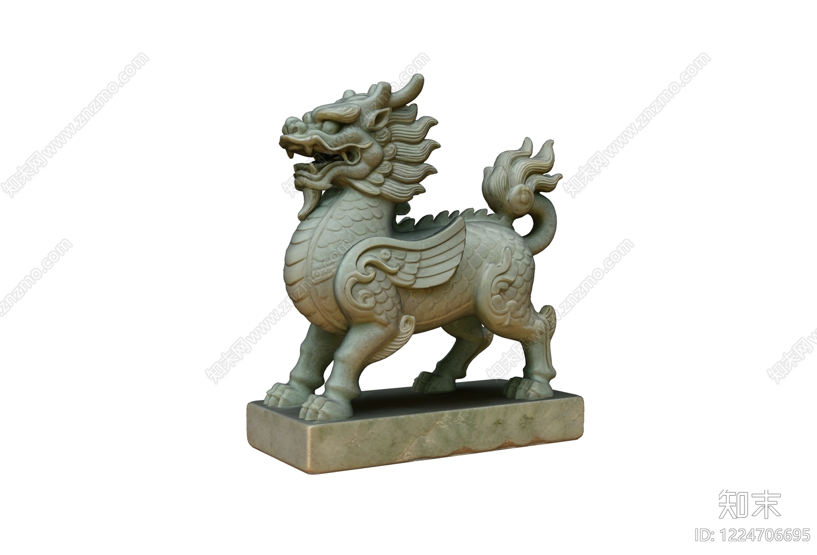 中式雕塑摆件SU模型下载【ID:1224706695】