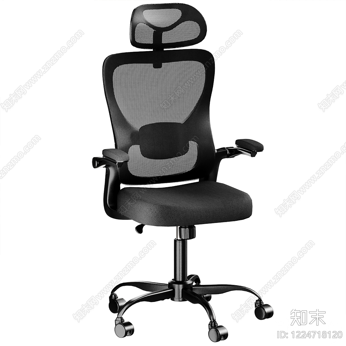 现代简约办公椅3D模型下载【ID:1224718120】