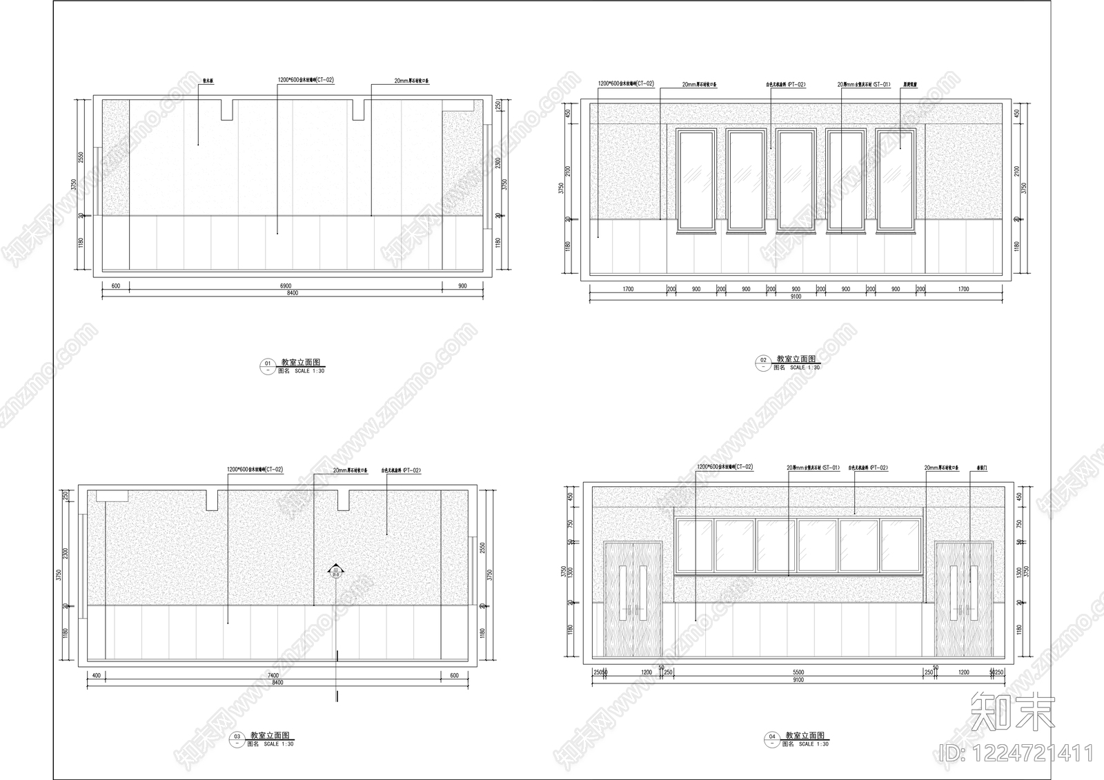 学校cad施工图下载【ID:1224721411】