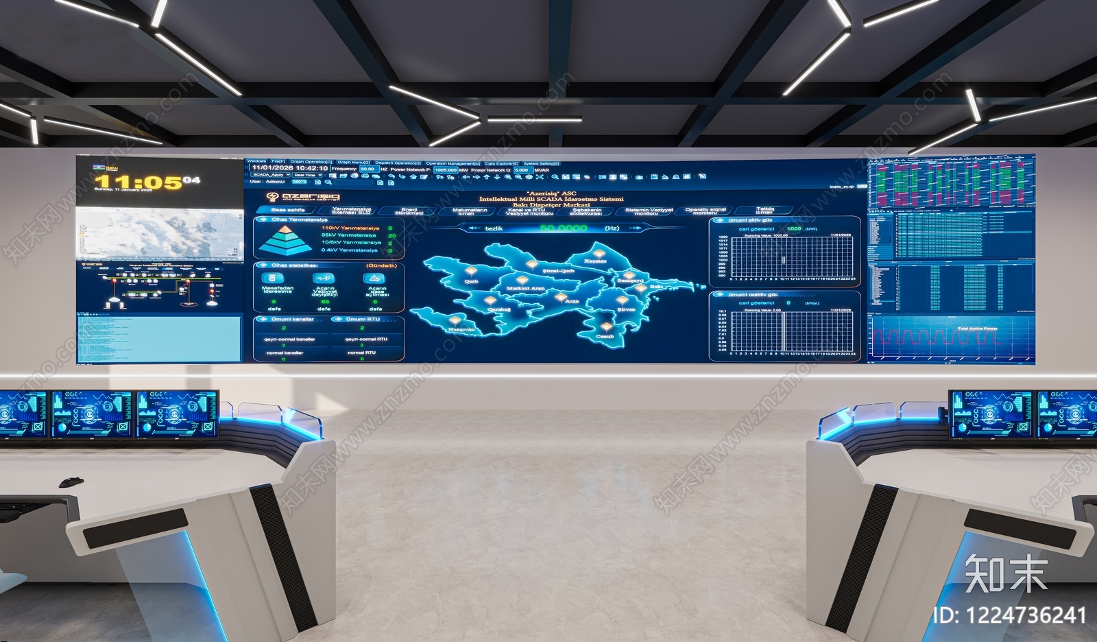 未来主义指挥中心3D模型下载【ID:1224736241】