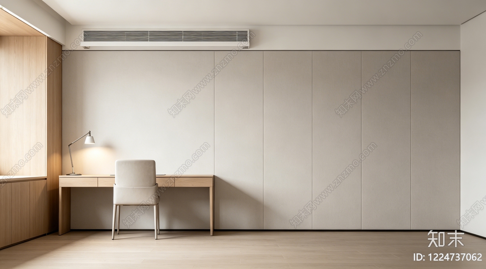 卧室cad施工图下载【ID:1224737062】
