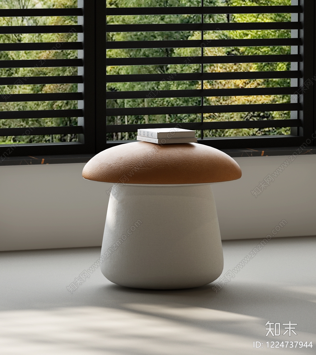 奶油风沙发凳3D模型下载【ID:1224737944】